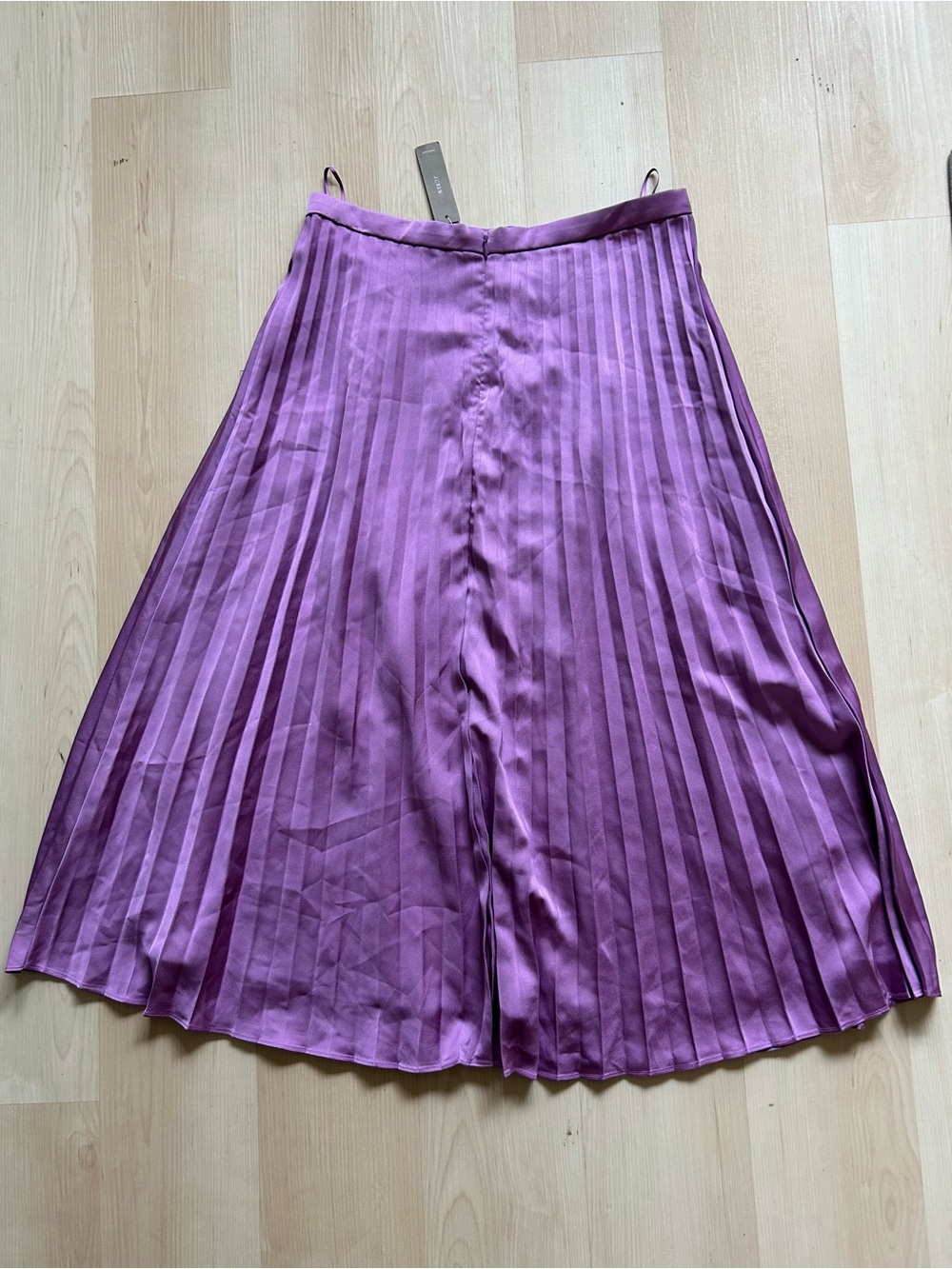J. Crew Lavender/Purple Pleated Midi Skirt - Picture 8 of 11